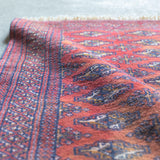 トライバル ラグ 85×63cm イラン手織り 一点物