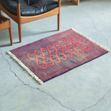 トライバル ラグ 85×63cm イラン手織り 一点物