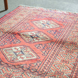Tribal Rug 82×62cm 手織りトライバルラグ トルクメン