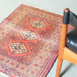 Tribal Rug 82×62cm 手織りトライバルラグ トルクメン