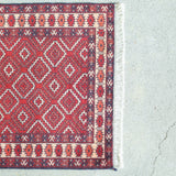 トライバル ラグ 77×62cm イラン手織り 一点物