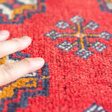 Tribal Rug 87×66cm 手織りトライバルラグ トルクメン 