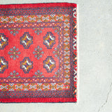 Tribal Rug 87×66cm 手織りトライバルラグ トルクメン 