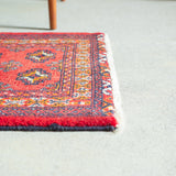 Tribal Rug 87×66cm 手織りトライバルラグ トルクメン 