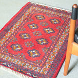 トライバル ラグ 87×66cm イラン手織り 一点物