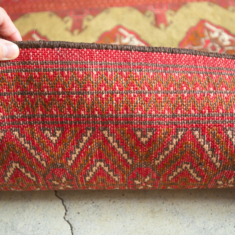 手織り340×260cm トライバルラグ 大判 ウール 高品質 Tribal Rug 145×100cm 手織りトライバルラグ トルクメン | G.E.M