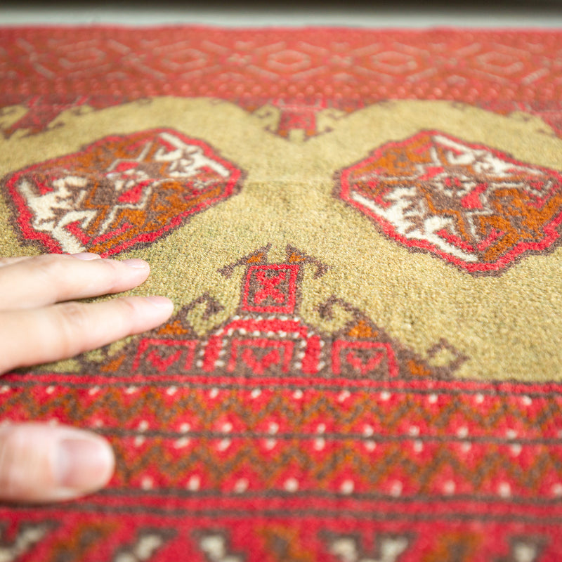 Tribal Rug 145×100cm 手織りトライバルラグ トルクメン | G.E.M