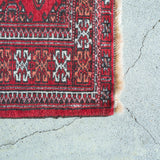 トライバル ラグ 130×96cm イラン手織り 一点物