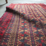 トライバル ラグ 142×72cm イラン手織り 一点物