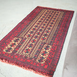 トライバル ラグ 142×72cm イラン手織り 一点物