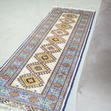 トライバル ラグ 160×57cm イラン手織り 一点物