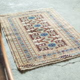 トライバル ラグ 96×70cm イラン手織り 一点物