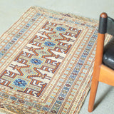 トライバル ラグ 96×70cm イラン手織り 一点物