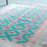 トライバル ラグ 115×96cm イラン手織り 一点物