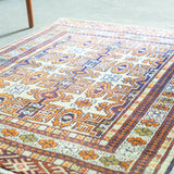 トライバル ラグ 112×86cm イラン手織り 一点物