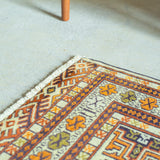 トライバル ラグ 112×86cm イラン手織り 一点物