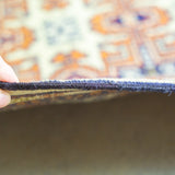 トライバル ラグ 112×86cm イラン手織り 一点物