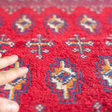 Tribal Rug 115×80cm 手織りトライバルラグ トルクメン