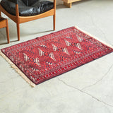 Tribal Rug 110×78cm 手織りトライバルラグ トルクメン