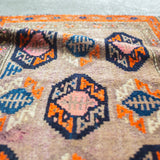 トライバル ラグ 104×52cm イラン手織り 一点物