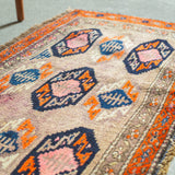 トライバル ラグ 104×52cm イラン手織り 一点物