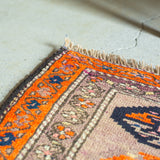 トライバル ラグ 104×52cm イラン手織り 一点物