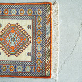 トライバル ラグ 89×67cm イラン手織り 一点物