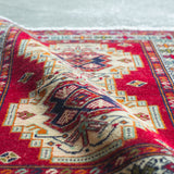 トライバル ラグ 86×66cm イラン手織り 一点物