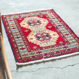 トライバル ラグ 86×66cm イラン手織り 一点物