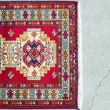 トライバル ラグ 86×66cm イラン手織り 一点物
