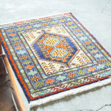 トライバル ラグ 83×66cm イラン手織り 一点物