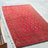 トライバル ラグ 122×65cm イラン手織り 一点物