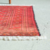 トライバル ラグ 122×65cm イラン手織り 一点物