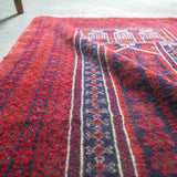 トライバル ラグ 140×82cm イラン手織り 一点物