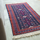 トライバル ラグ 148×86cm イラン手織り 一点物