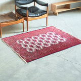 トライバル ラグ 128×100cm イラン手織り 一点物
