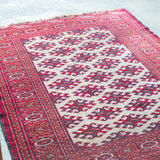 トライバル ラグ 128×100cm イラン手織り 一点物