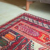 トライバル ラグ 180×100cm イラン手織り 一点物