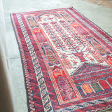 トライバル ラグ 180×100cm イラン手織り 一点物