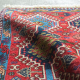 トライバル ラグ 88×64cm イラン手織り 一点物