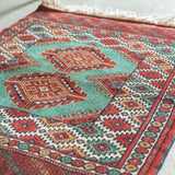 トライバル ラグ 78×62cm イラン手織り 一点物