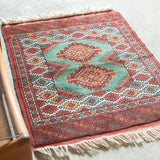 トライバル ラグ 78×62cm イラン手織り 一点物
