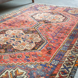 トライバル ラグ 156×102cm イラン手織り 一点物