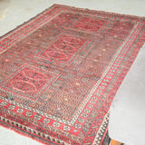トライバル ラグ 195×140cm イラン手織り 一点物