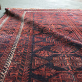 トライバル ラグ 185×137cm イラン手織り 一点物