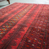 トライバル ラグ 221×125cm イラン手織り 一点物