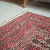 トライバル ラグ 156×100cm イラン手織り 一点物