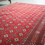 トライバル ラグ 217×140cm イラン手織り 一点物