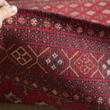 トライバル ラグ 217×140cm イラン手織り 一点物