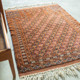 トライバル ラグ 120×96cm イラン手織り 一点物